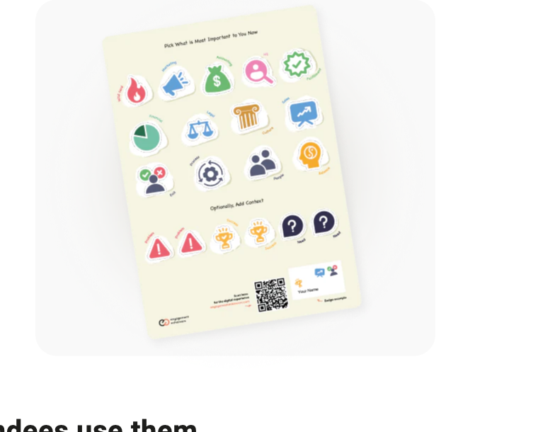 The custom CEO Group sticker sheet, as shown on the live example page
